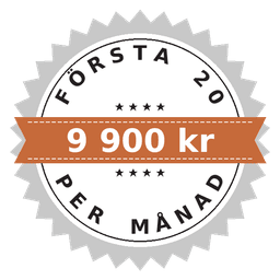 Första 20: 9 900 kr/mån